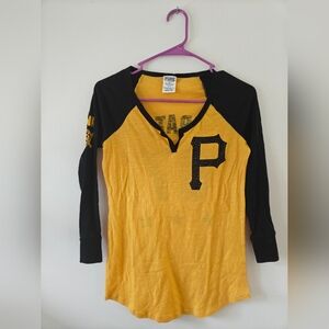 Victoria's Secret PINK Bling Pittsburgh Pirates Baseball Tee Size Small